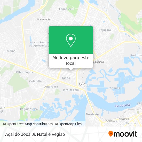 Açai do Joca Jr mapa