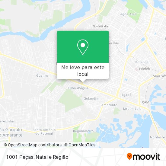 1001 Peças mapa