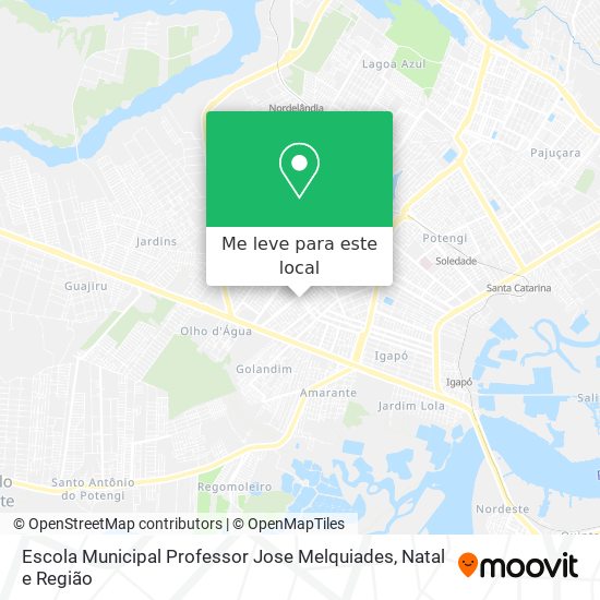 Escola Municipal Professor Jose Melquiades mapa