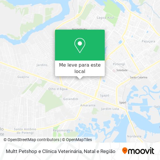 Multt Petshop e Clínica Veterinária mapa