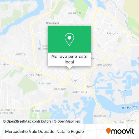 Mercadinho Vale Dourado mapa