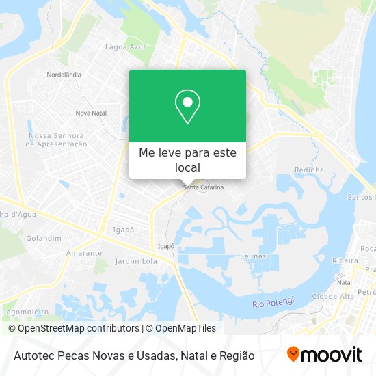 Autotec Pecas Novas e Usadas mapa