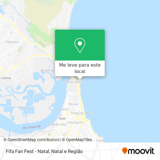 Fifa Fan Fest - Natal mapa