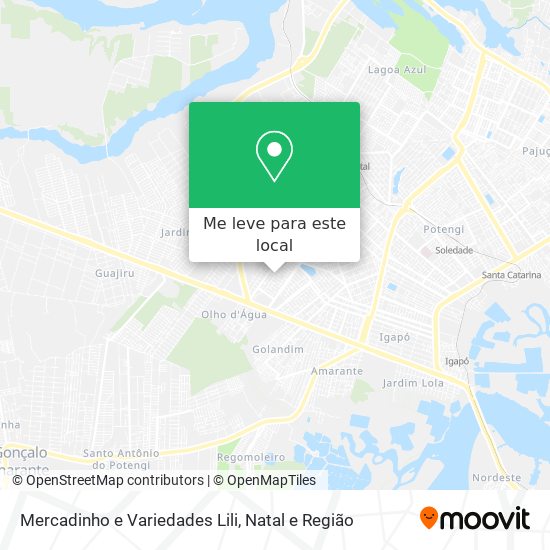 Mercadinho e Variedades Lili mapa