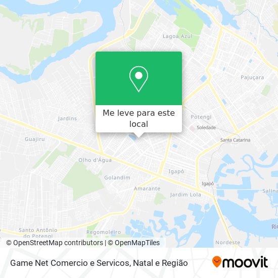 Game Net Comercio e Servicos mapa