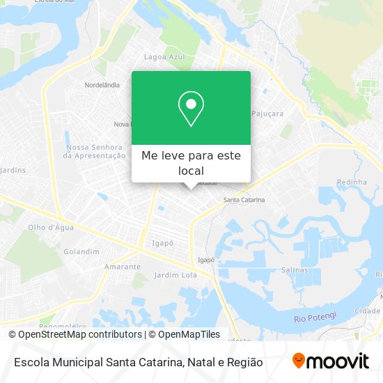 Escola Municipal Santa Catarina mapa