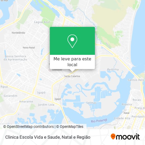 Clinica Escola Vida e Saude mapa
