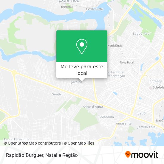 Rapidão Burguer mapa