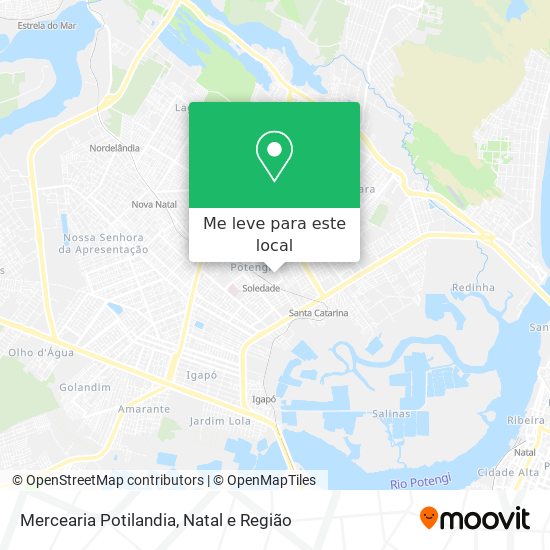 Mercearia Potilandia mapa
