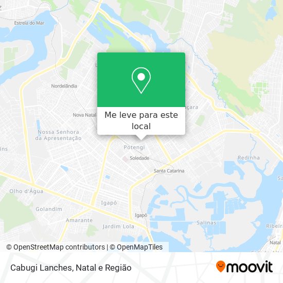 Cabugi Lanches mapa