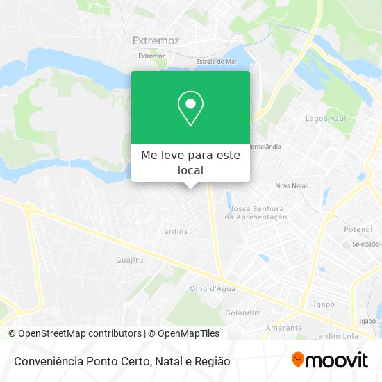 Conveniência Ponto Certo mapa