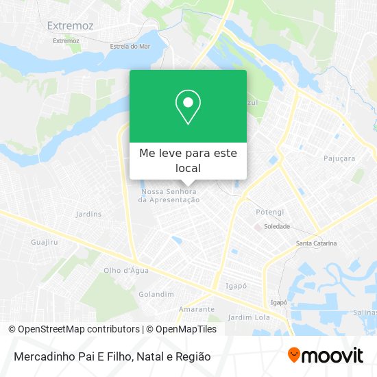 Mercadinho Pai E Filho mapa