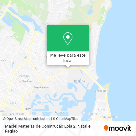 Maciel Matérias de Construção Loja 2 mapa