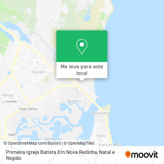 Primeira Igreja Batista Em Nova Redinha mapa