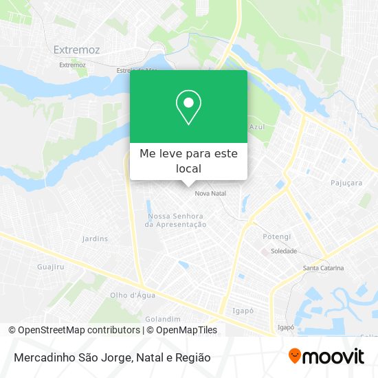 Mercadinho São Jorge mapa