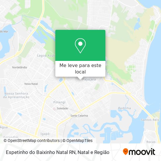 Espetinho do Baixinho Natal RN mapa