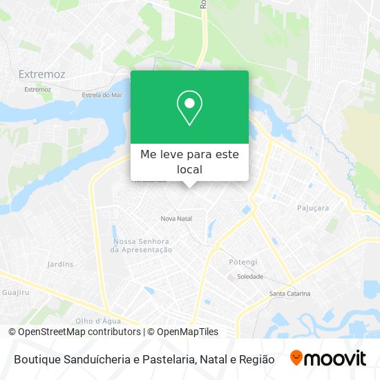 Boutique Sanduícheria e Pastelaria mapa