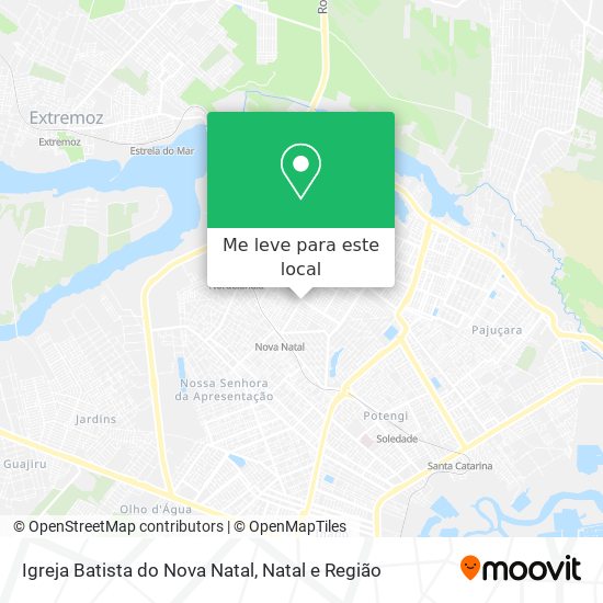 Igreja Batista do Nova Natal mapa