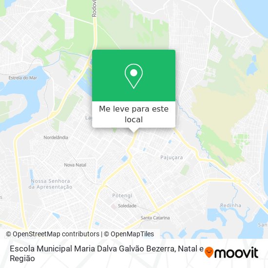 Escola Municipal Maria Dalva Galvão Bezerra mapa