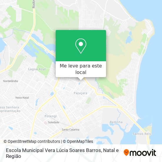 Escola Municipal Vera Lúcia Soares Barros mapa