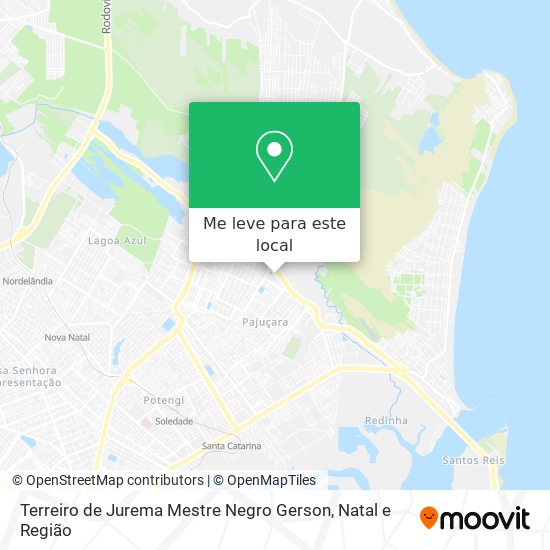 Terreiro de Jurema Mestre Negro Gerson mapa
