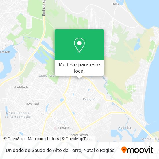Unidade de Saúde de Alto da Torre mapa