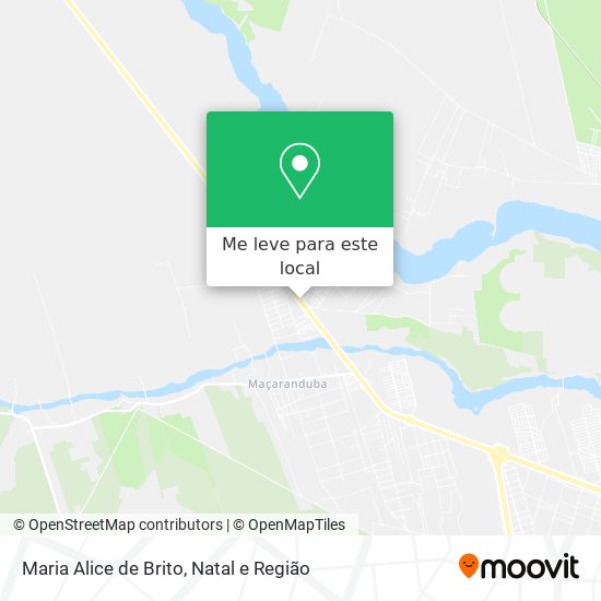 Maria Alice de Brito mapa