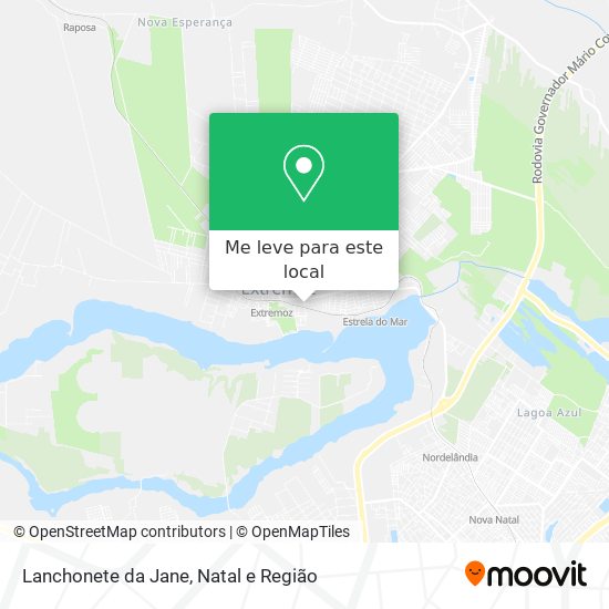 Lanchonete da Jane mapa
