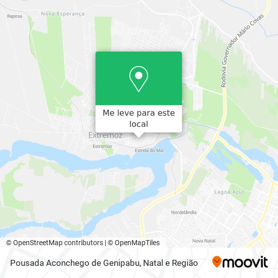 Pousada Aconchego de Genipabu mapa