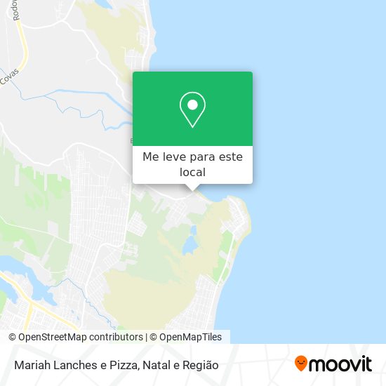 Mariah Lanches e Pizza mapa
