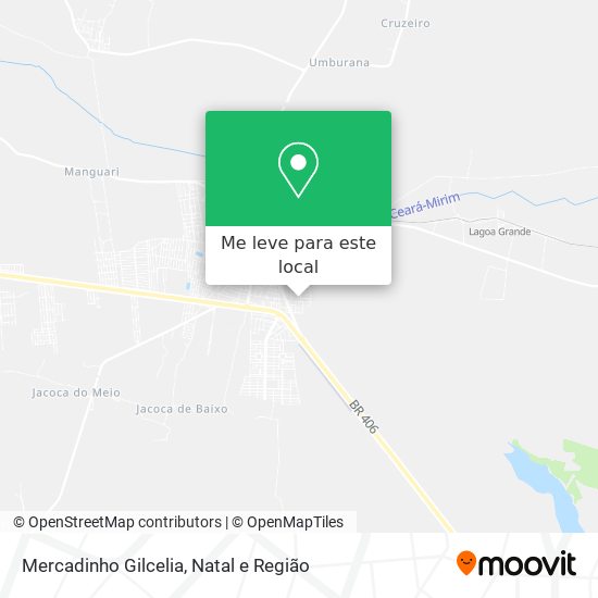 Mercadinho Gilcelia mapa