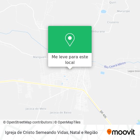 Igreja de Cristo Semeando Vidas mapa