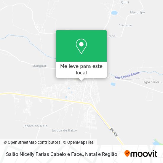 Salão Nicelly Farias Cabelo e Face. mapa