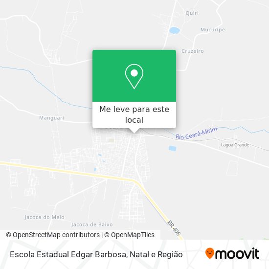 Escola Estadual Edgar Barbosa mapa