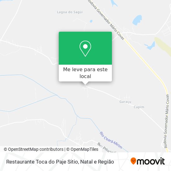 Restaurante Toca do Paje Sitio mapa