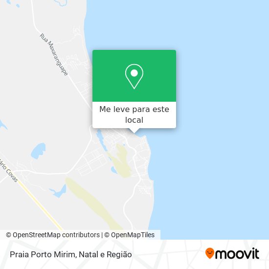 Praia Porto Mirim mapa