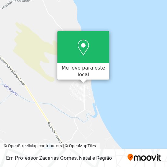 Em Professor Zacarias Gomes mapa