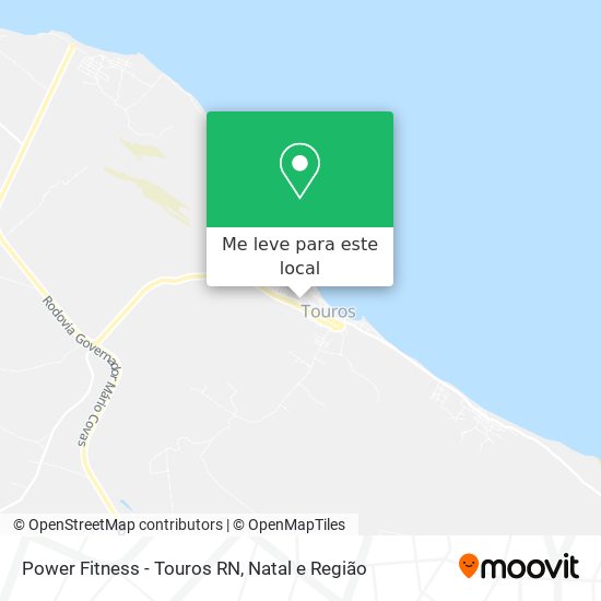 Power Fitness - Touros RN mapa