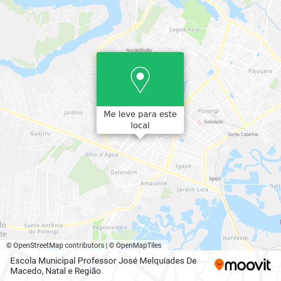 Escola Municipal Professor José Melquíades De Macedo mapa