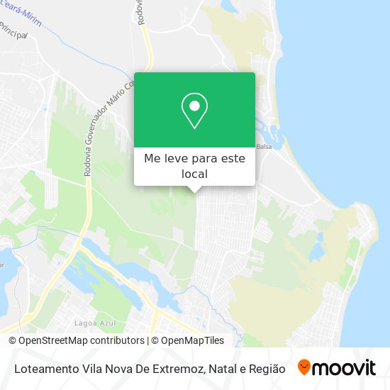 Loteamento Vila Nova De Extremoz mapa