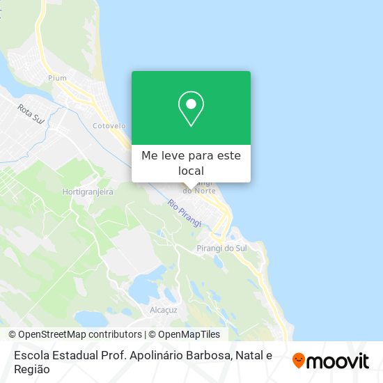 Escola Estadual Prof. Apolinário Barbosa mapa