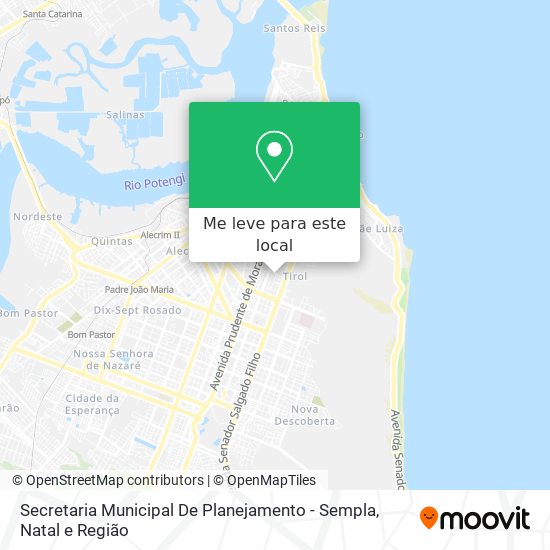 Secretaria Municipal De Planejamento - Sempla mapa