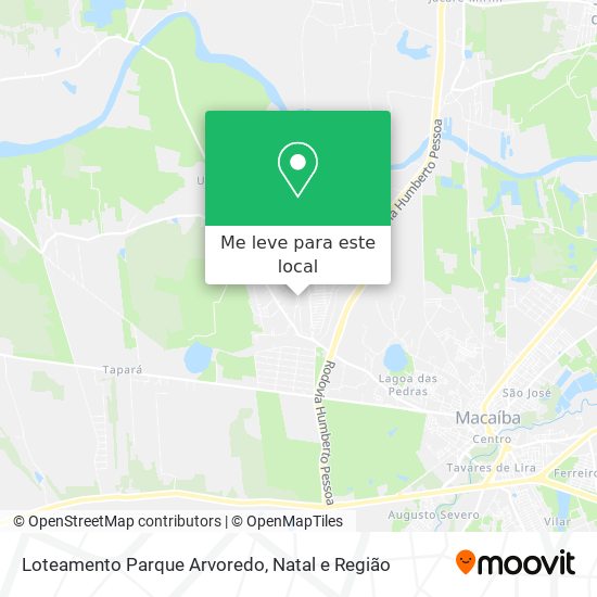 Loteamento Parque Arvoredo mapa