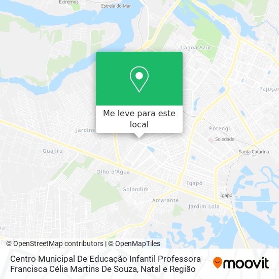 Centro Municipal De Educação Infantil Professora Francisca Célia Martins De Souza mapa