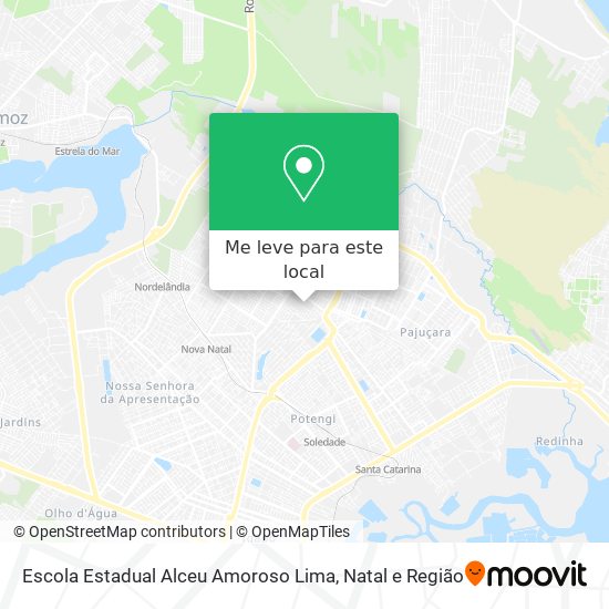 Escola Estadual Alceu Amoroso Lima mapa