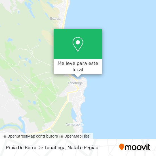 Praia De Barra De Tabatinga mapa