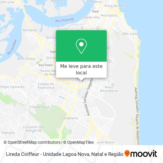 Lireda Coiffeur - Unidade Lagoa Nova mapa