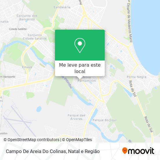 Campo De Areia Do Colinas mapa