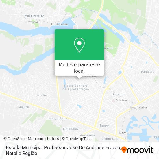 Escola Municipal Professor José De Andrade Frazão mapa