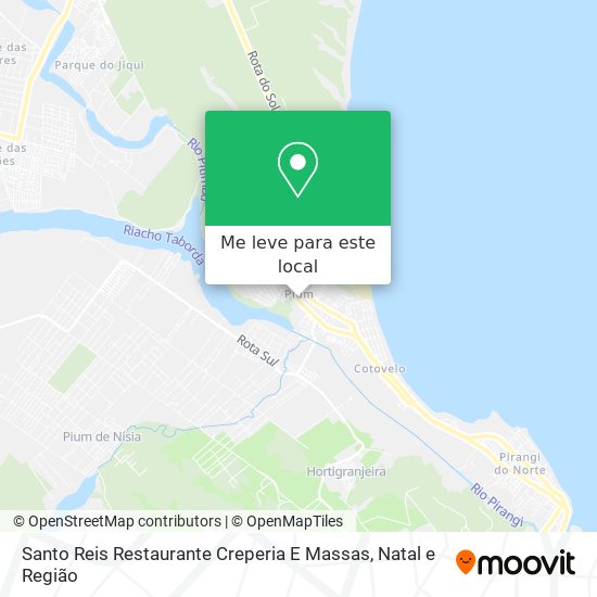 Santo Reis Restaurante Creperia E Massas mapa